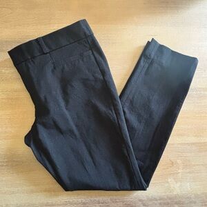 Banana Republic Sloan Fit Slim Low-Rise Ankle Dress Pants, Black, Size 4